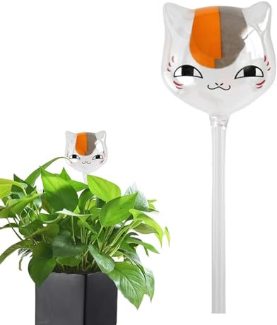 Selbstbewässernde Kugeln,Bewässerungskugeln für Zimmerpflanzen - Entzückende Katzen-Pflanzenbewässerungsgeräte,Selbstbewässernder Pflanzgefäßeinsatz aus Glas für Innen- und Außenpflanzen, Gartenblumen
