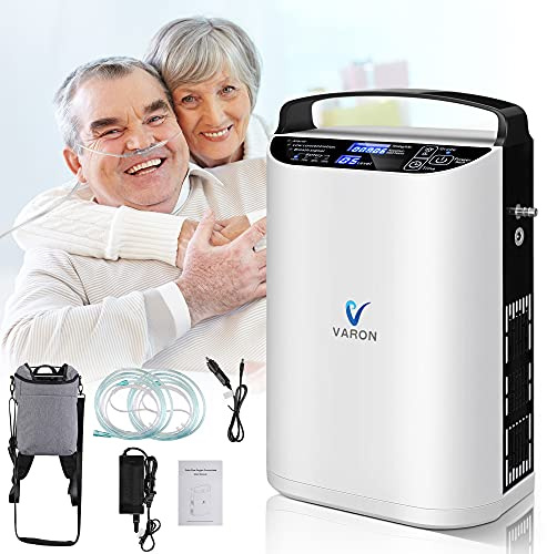 Health Oxygen Machine 1-5L/min Wheelchair Portable Oxygen Generator,30%-90% Suitable for Travel/Car Use.