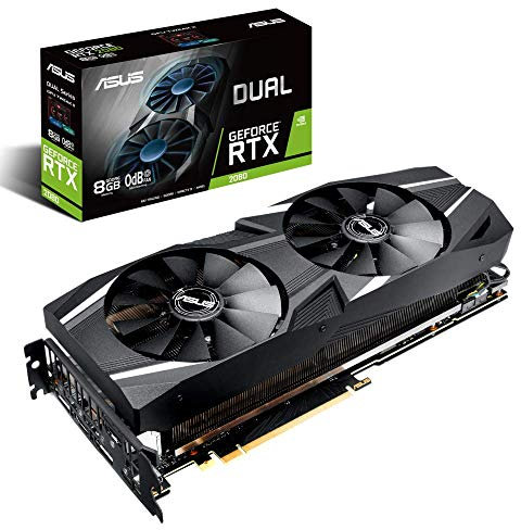 ASUS Dual-RTX2080-8G-Gaming Grafikkarte (Nvidia, PCIe 3.0, 8GB DDR6 Speicher, HDMI, DisplayPort, USB Type-C)