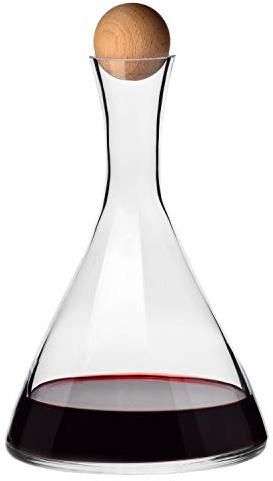 Krosno Wine Carafe Red Wine Decanter | 33.8 oz | Avant-garde Collection | Perfect for Home, Restaurants and Parties | Lead-Free Crystal Glass