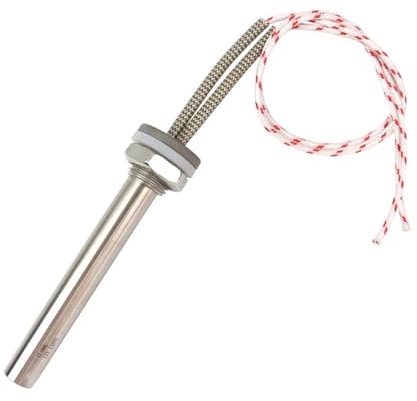 Calentador de cartucho de 12V y 200W, elemento calefactor de inmersión eléctrico de acero inoxidable, calentador CC de 12x100mm