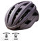 ROCKBROS Fahrradhelm Integrierter Radhelm, Leichter Cityhelm Rennradhelm, Robuster Atmungsaktiv für Mountainbikes Rennräder Unisex Erwachsene Damen und Herren L(58-62cm) Lila-matt