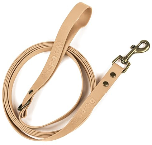 Wisedog Guinzaglio per addestramento cani, di stile classico e vintage sabbia 3 m