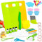 Toddler Knife Set - 34 Pcs Kids Knife Set for Chopping, Mini Chef Knife Set for 2 3 4 5 6 7 8 9 10 Year Old Girl Boy Gift