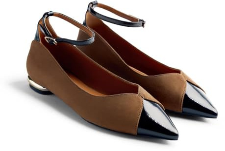 GIOSEPPO GRYGLA, Scarpe Piatte Mary Jane Donna, Taupe, 38 EU, Taupe, 38 EU