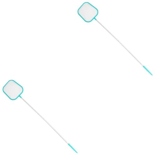 Happyyami 2St Schwimmbadzubehör Vakuum Badewannen Schwimmbecken-Skimmer Teichnetz Tauchen teichpflege teichreinigung Maschennetz für Schwimmbecken Zubehör für Schwimmbadreiniger Aluminium