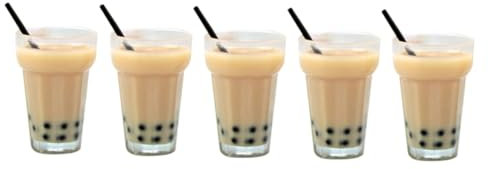 Warmhm 5 Stück Milchtee Modellmaschine Puppenhaus Puppenhaus Miniaturmöbel Puppenwindeln Und Puppenlätzchen Mini Puppenhausmöbel Hausgetränke Mini Getränkemodell Harz