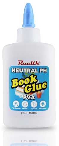 Realth Colle Reliure Livre/PVA Glue Clear, 100ml