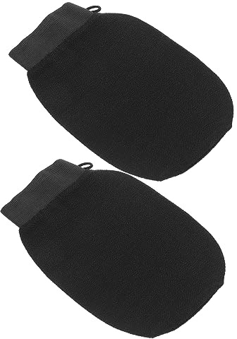 VALICLUD 2 Pièces Mitaines Exfoliantes Coréennes pour Fille Gommage Corporel pour Douche et Bain