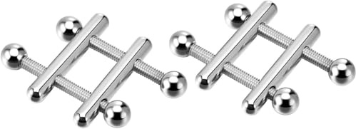 Metal Nipple Clamps，Stainless Steel Adjustable Nipple Clamp，Nipple Clips for Women，Non-Piercing Nipple Rings Decorative Clip,Fetish Accessories for Roleplay, Adult Toy for Sensory Play