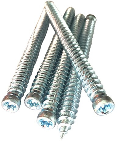 Dresselhaus Aluminium Fensterschrauben, Zylinderkopf, 7,5mm x 92mm, Rechtsgewinde, Vollgewinde, 100 St.