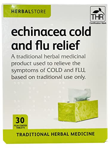 Herbal Store Echinacea Cold and Flu Relief 30 Film Coated Tablets