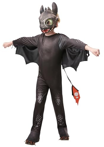 Rubies Official How to Train Your Dragon - Toothless Dragon, Childs Costume Deluxe, Large Age 7-8 Years Halloween, World Book Day