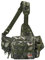 Piscifun Angelausrüstungstasche, Sling Angeln Aufbewahrungspack mit Rutenhalter, Wasserabweisende Crossbody Sling Bag mit D-Ringen und Hüftgurt, Grün Camo