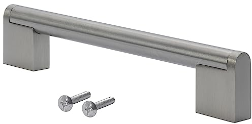 Stahlia Möbelgriff Edelstahl (1 Stück) Bohrabstand: 96mm Ø 14mm Schrankgriffe Griffe für Küchenschränke Schubladengriffe Griffe Möbel Schranktürgriffe