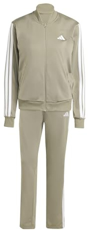 adidas Femme ESSENTIALS 3-STRIPES TRACKSUIT, silver pebble, S