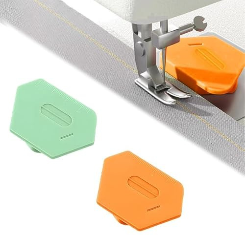 Azlanway Magnetische Nahtführung Magnetischer Nahtführer, 2 Stück Abnehmbare, Multifunktionale Polygonale Nähhilfe, Präzises Nähen für Anfänger & Profis, Kompatibel mit Gängigen Nähmaschinen​