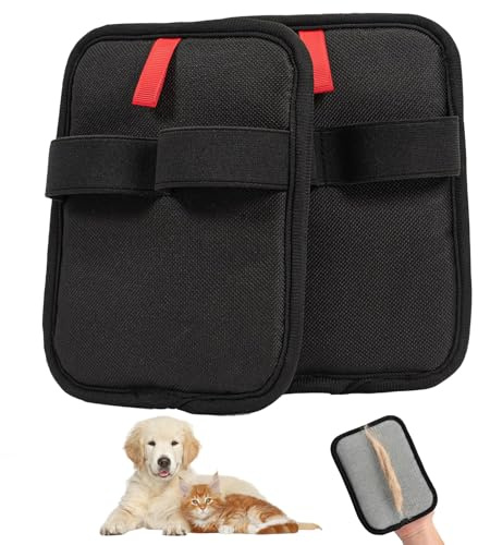 Vauki Gants Anti-Poils pour Animaux, Gants magnétiques pour Chats et Chiens, Lot de 2, Gants antistatiques pour éliminer Les Poils d'animaux, Brosse pour canapé, Meubles, Tapis, siège Auto