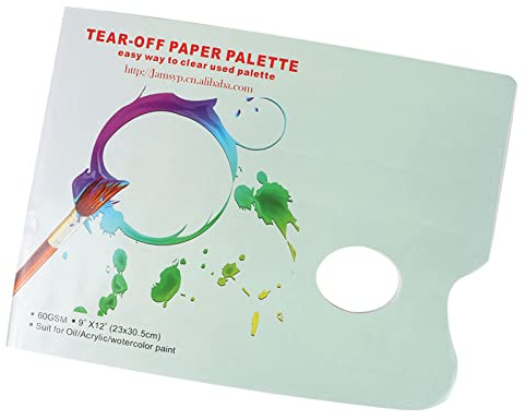 SUNGOOYUE A4 Tavolozza di Carta Strappamenti 30 Fogli per Forniture per Artisti di Pittura Ad Olio per Guaionali Ad Acquerello