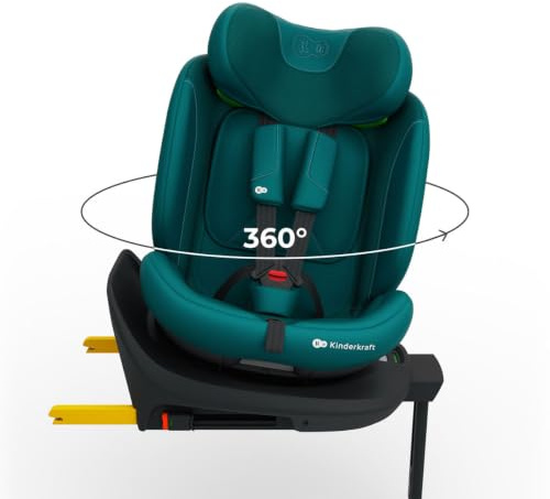 Kinderkraft I-360 2 PLUS I-SIZE - Asiento infantil para coche, color verde