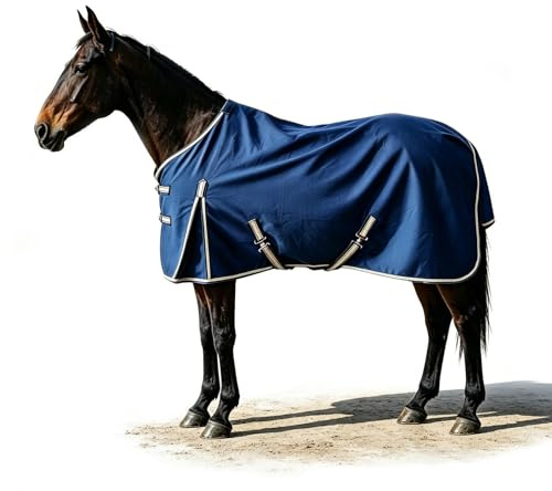 FSXCXBFA Manta para Caballos Resistencia al desgarro Manta De Montar para Transporte,49in(125cm)