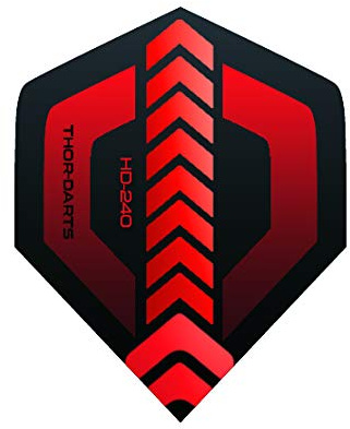 THOR-DARTS unisex – vuxen röd dart-flight, F1 röd, standard