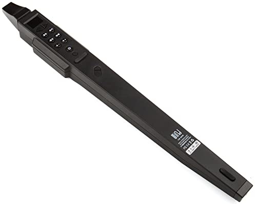 Mini instrumento de viento digital electrónico con modo de carga de batería integrado para imitación de varios sonidos de instrumentos musicales (negro)