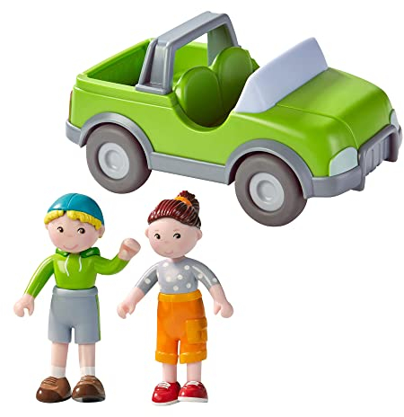 HABA 306703 - Little Friends – Spielset Draußen unterwegs, Zubehör für Biegepuppe ab 3 Jahren