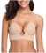 Klebe BH, Trägerlos Push Up BH Unsichtbar Silikon Selbsteklebende BH Damen für Rückenfreies Abendkleid, Ballkleider, Brautkleider (Beige, M)