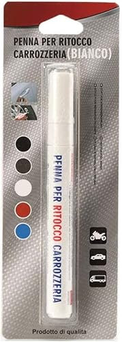CLICLED Penna Ritocco Carrozzeria Auto Vernice Pennarello Copri Rimuovi Graffi (Bianco)