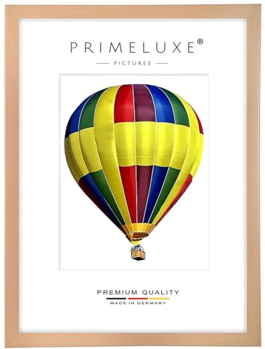 PrimeLuxe Cornice portafoto in legno 50 x 80 cm (dimensione immagine) in faggio naturale | Colore e dimensioni selezionabili | per poster | Puzzle | collage di foto