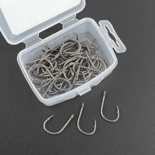 Professional Series Lot de 50 hameçons en acier à haute teneur en carbone pour pêche à la carpe (numéro 6)