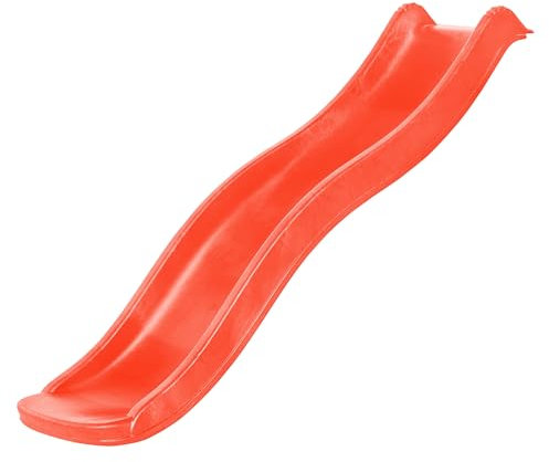 AXI Sky175 Scivolo con collegamento all'acqua in rosso - 175 cm | Scivolo montato in materiale sintetico per altezza piattaforma 90 cm | Elemento di montaggio per Casetta da gioco/parco giochi.