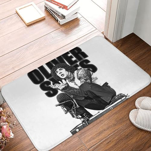 OOAHJEID Zerbino Tappetino antiscivolo per pavimento con logo Band Classic Albums Music Vintage Tour