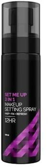Set Me Up Makeup Setting Spray | 3-in-1 Prep, Fix & Refresh | 12H Long Lasting | Mattifying, Hydrating & Non-Sticky Formula | Suitable for All Skin Types (100ml)