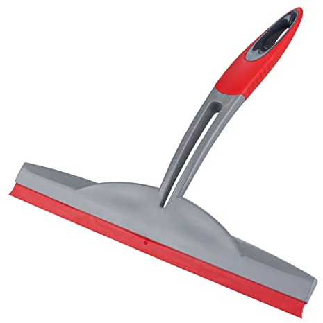 Duschabzieher/Duschwischer/Fensterputzer von BÜMAG - erstklassiges Badezimmer Accessoires und unersetzbarer Wischer mit doppelter Gummilippe aus Silikon (25 x 24 cm)