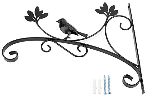 Vintage Montaje En Pared Colgando Planta Soporte Gancho Hierro Arte Jardín decorativo Percha Para Maceta Contenedor Maceta Cesta Alimentador de Aves Linternas