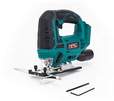 NAC NEW AMERICAN CONCEPT Seghetto Alternativo a Batteria - Seghetto Alternativo a Pendolo 0 – 2700 - con Aspirazione di Polvere - Regolazione di Taglio da 0–45° - Senza Batteria e Caricabatterie