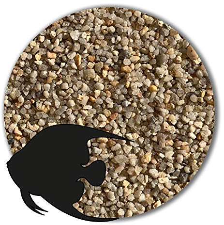 Anbobo Müller GmbH - Aquarium Sand/Aquarium Kies - 25 KG - 1,6-2,5mm - Natur - Deutsche Premiumqualität