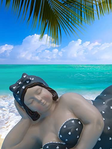 Pommerntraum ®| ❤ Dekorationsfigur Frauenfigur Sammlerfigur Maritime Badenixe Nana Rubensfigur Rubensdame Mollige Badelady Lady | Berta XL