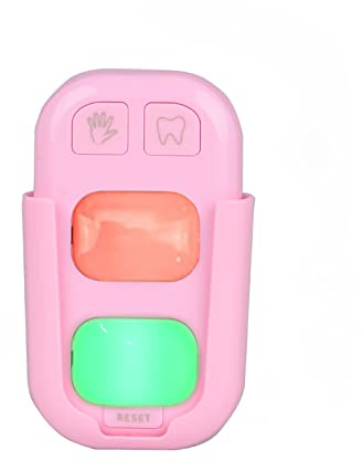 Timer for Kids, 2 Minutes Teeth Brush Timer,20 Seconds Bathroom Hand Washing Timer, Color Indicator Light Stick on Bathroom Timer for Children Training Coach (Pink)