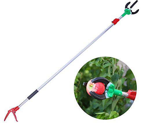 Raccoglitore di frutta, alta quota telescopica in lega di alluminio - Raccoglitore di frutta a scomparsa sul palco - Raccoglitore di frutta a tre artigli for mela arancia mango avocado limone pesca
