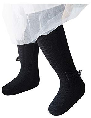 Ballettstrumpfhose Mädchen Ballett Strumpfhose Mädchen Feinstrumpfhose Mädchen Strumpfhose Mädchen Ballettstrumpfhose Damen Baby Strumpfhose Ballettkleidung Mädchen Schwarzer Bogen 6-12 Monate(M)