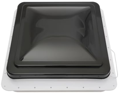 Ventana de techo para caravana o autocaravana, 42 x 42 cm, ventilador de ventilación con ventana, para caravana, tragaluz
