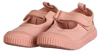 Sterntaler Scarpa bassa tinta unita – Ragazza Baby e Bambino Scarpe in cotone – Scarpe basse alla moda con chiusura in velcro – Scarpe estive per bambini con suola antiscivolo, Rosa opaco, 23 EU