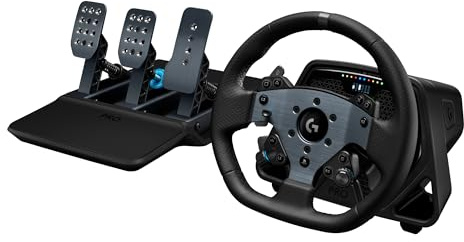Logitech PRO Racing Wheel + PRO Racing Pedals pour PS5, PS4 et PC - Ensemble volant et pédales PRO avec Direct Drive de 11 Nm, retour de force ultra-réaliste, haut de gamme - Noir