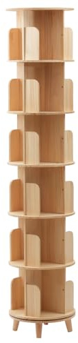 Estantería giratoria de 360 °, organizador multifuncional, estante de almacenamiento de pie, gran espacio de almacenamiento, para adultos, con grados de pie, multifuncional, giratorio