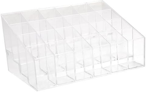 Vaguelly Expositor De Pintalabios Transparente De Acrílico Soporte Para Pintalabios Para Almacenar Delineador De Labios y Otros Cosméticos