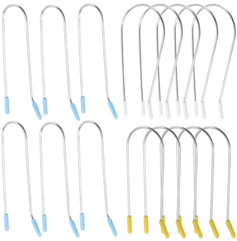 Didiseaon 48 Pinces à Cheveux Chauffantes en Acier Inoxydable Résistantes la Chaleur Clips de Rechange U pour Bigoudis Électriques 1,9 Cm, 2,54 Cm et 3,81 Cm Kit Accessoires Coiffure