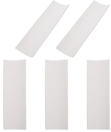 FOYTOKI Cintas de Agarre Antideslizantes de Espuma para Patineta de Dedo, 5 Unidades 38x110 Mm, Adhesivas, de Color Claro, Accesorios para Fingerboard y Diapasón, Control y Amortiguación